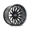 Vossen HFX-6 17x9 - 6x139.7 - ET0 - Super Deep Face - 106.1 - Satin Black Wheel