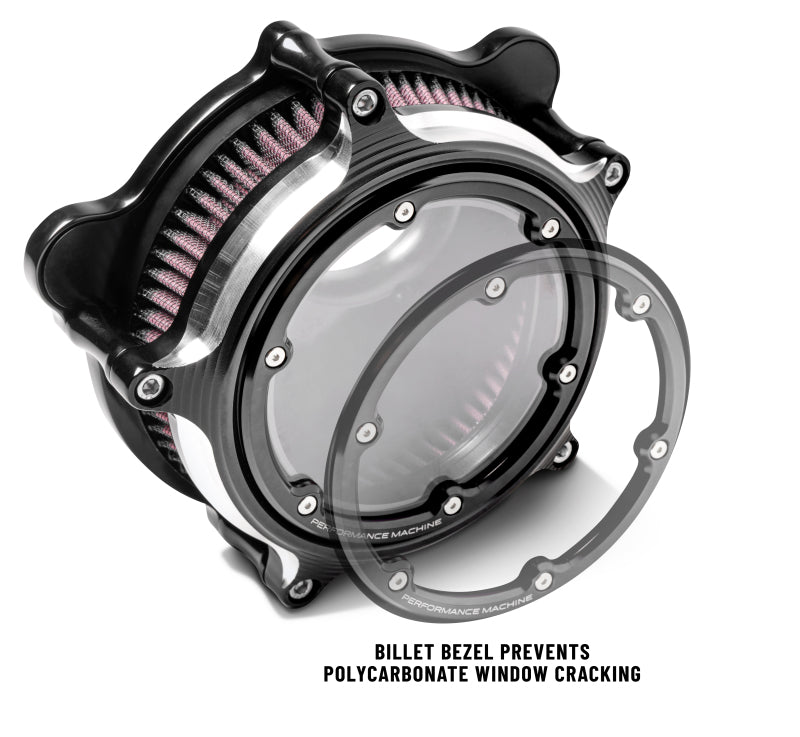 Performance 0206-2158-BM Machine Vision Air Cleaner W/Bezel - Contrast Cut