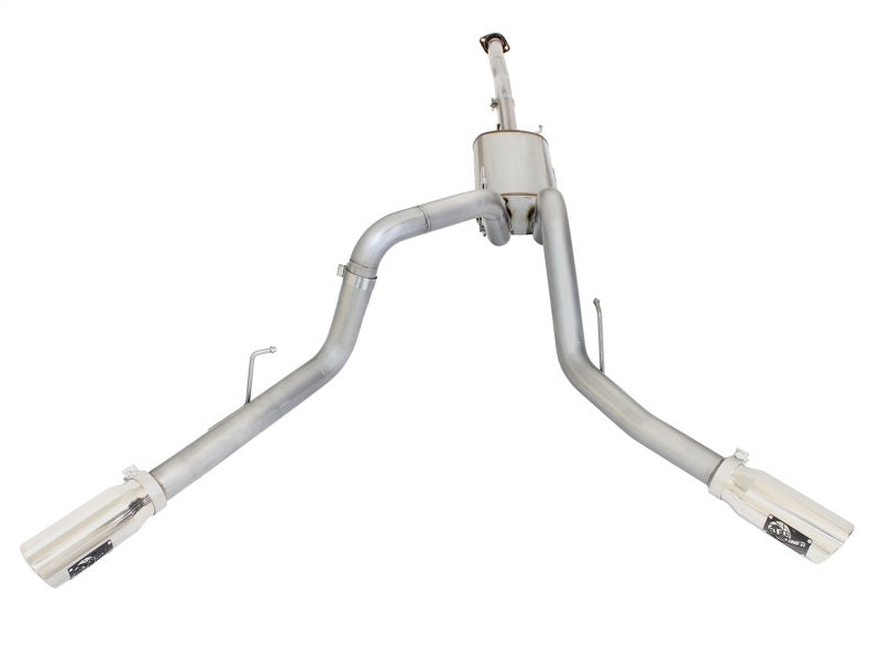 AFE 49-43074-P rce XP Exhaust 3in SS Dual Side Ext CB w/ Polished Tips 2015 fit
