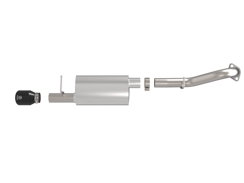 aFe 49-36083-B 14-19 fits Toyota Corolla 1.8L Takeda 2.5in 304SS Axle-Back Exhaust w/ Black Tip