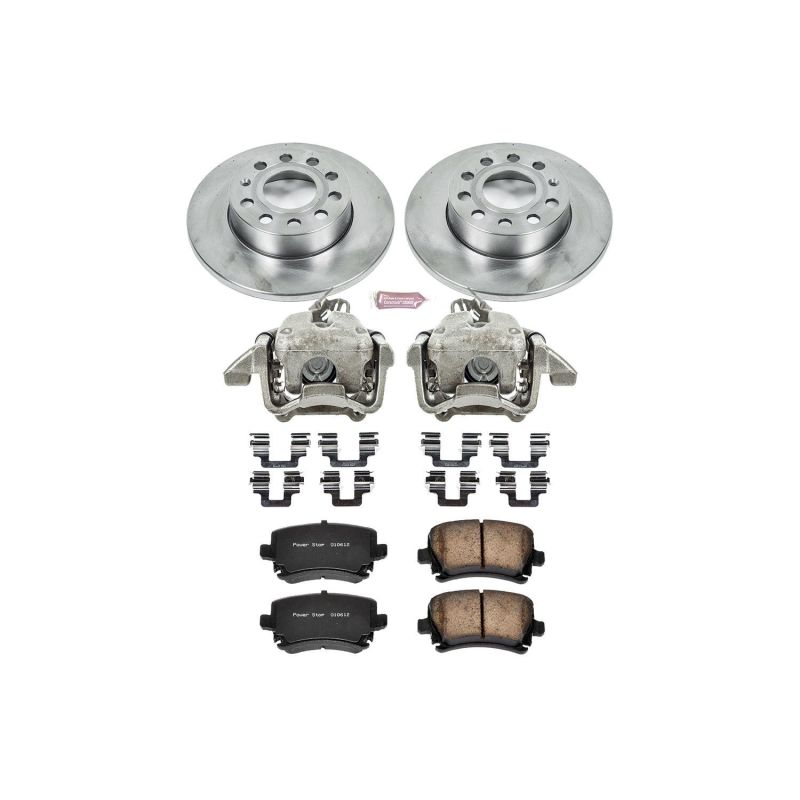 PowerStop KCOE4627A 2008 fits Audi A3 Rear Autospecialty Brake Kit w/Calipers