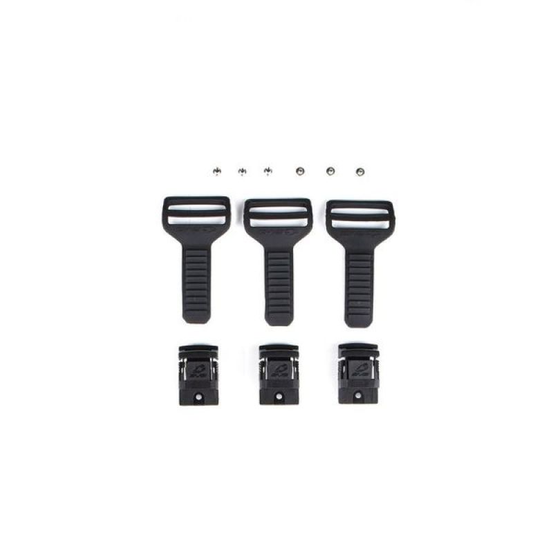 EVS KBRP-RS9-ST-KT RS9 Buckle Kit (3 Male/3 Female/Hardware) Black - One Size