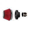 BLOX Racing BXIM-00323-BK Shorty Performance 5in Air Filter w/3.5in Velocity Stack and Coupler Kit - Black