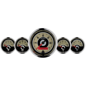 AutoMeter 1101 AutoMeter Gauge Kit 5 Pc. 3-3/8in. & 2-1/16in. Elec. Speedometer Cruiser