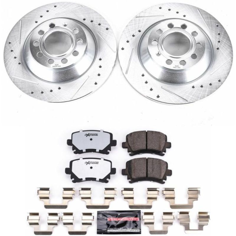 PowerStop K4625-26 05-11 fits Audi A6 Rear Z26 Street Warrior Brake Kit