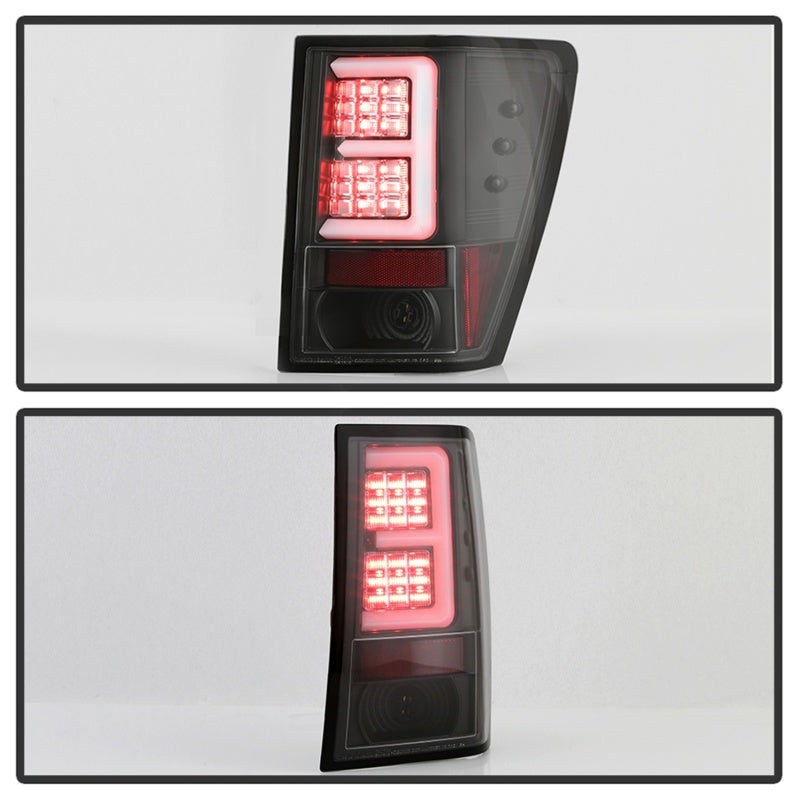 Spyder 5086655 fits Jeep 07-10 Grand Cherokee Light Bar LED Tail Lights - Black