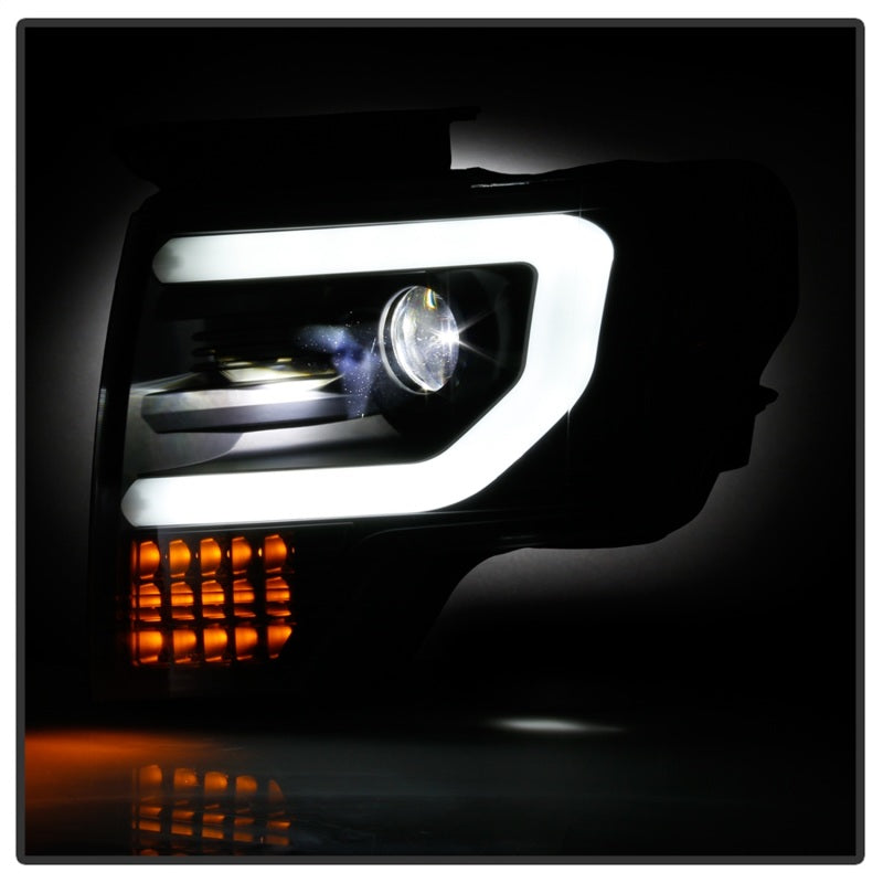 SPYDER 5087560 fits Ford F150 09-14 Halogen Light Bar Projector Headlights Black