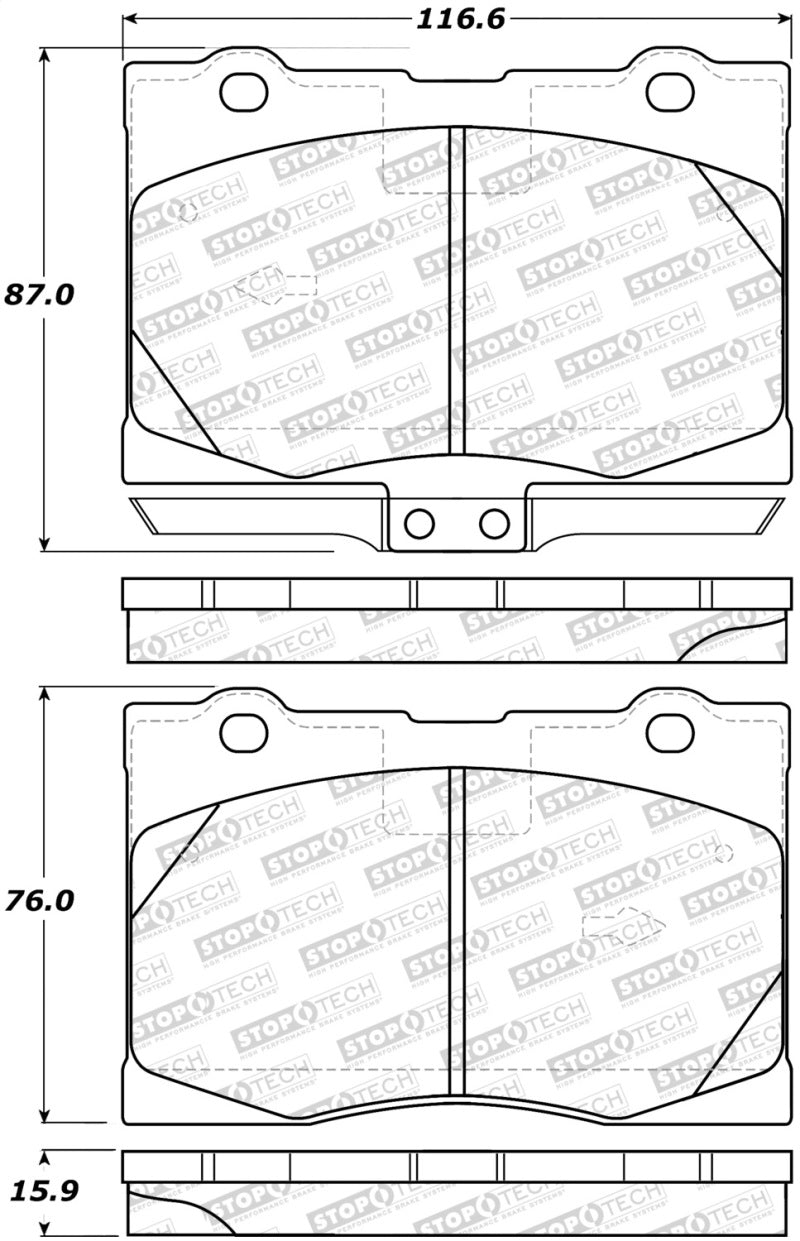 StopTech 308.1091 Performance fits Acura 05-12 RL Front Brake Pads