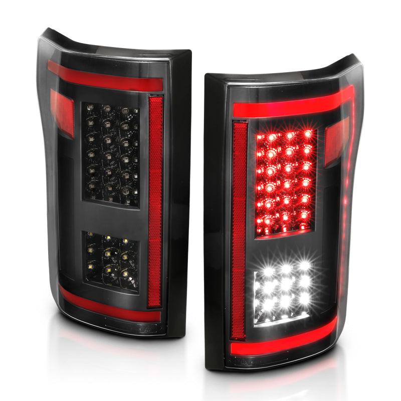 ANZO 311293 fits Ford 15-17 F-150 LED Taillights Black w/ Sequential