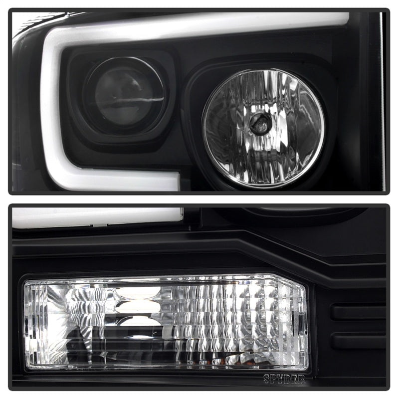 Spyder 5084507 fits Ford 05-07 F250/350/450 Projector Headlights - Light Bar DR