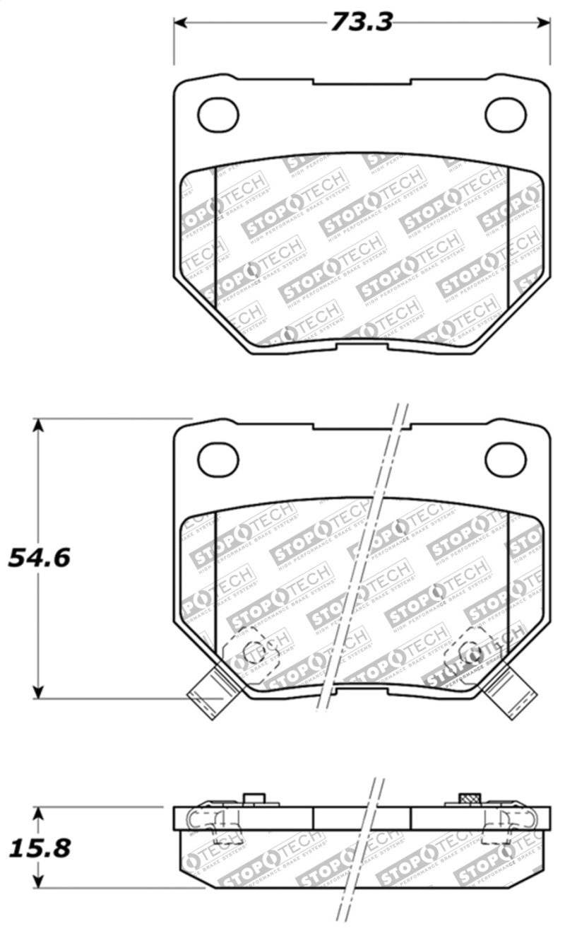 Stoptech 309.0461 Performance 06-07 WRX Rear Brake Pads