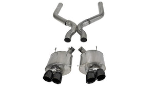 CORSA Performance 14323BLK Corsa 2013-2014 fits Ford Mustang Shelby GT500 5.8L V8 Black Sport Axle-Back + XO Exhaust