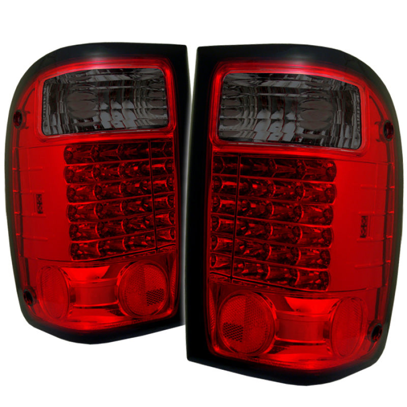 Spyder 5003867 fits Ford 01-05 Ranger LED Tail Lights Red Smoke ALT-YD-FR98-LED