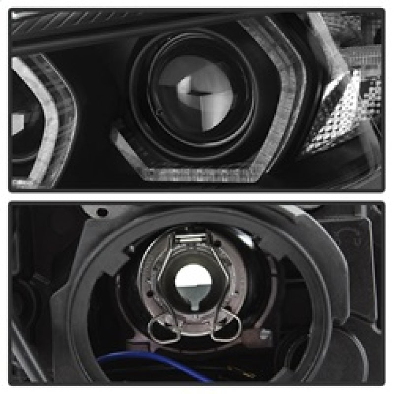 Spyder 5084347 fits BMW 12-14 F30 3 Series 4DR Projector Headlights - LED DRL -