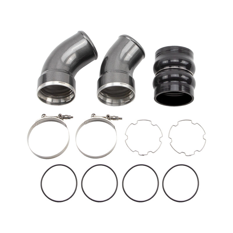 Wehrli 06-10 GM Duramax LBZ/LMM Passenger Side 3.5in Intercooler Pipe - Bronze Chrome