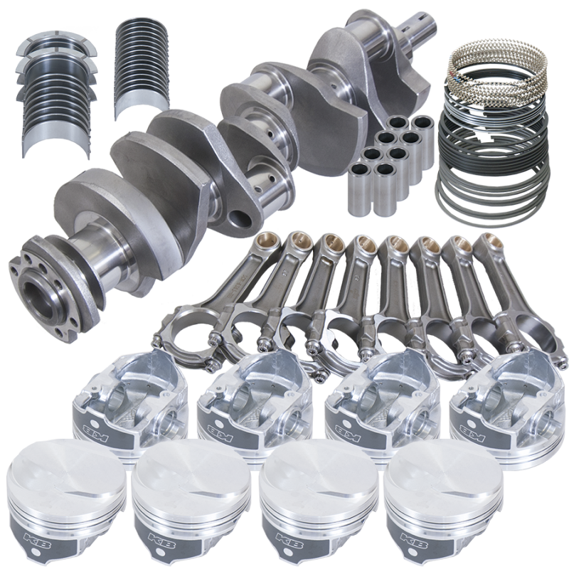 Eagle 18023100 fits Chevy 454 4.250in Crank 6.385in I-Beam Rods 17cc Dome 4.350in Pistons Rotating Assembly