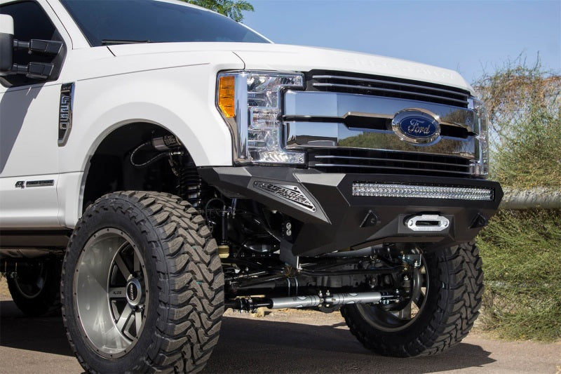 Addictive Desert Designs F161202860103 fits Ford 17-18 F-250 Super Duty Stealth Fighter Front Bumper w/ Winch Mounts