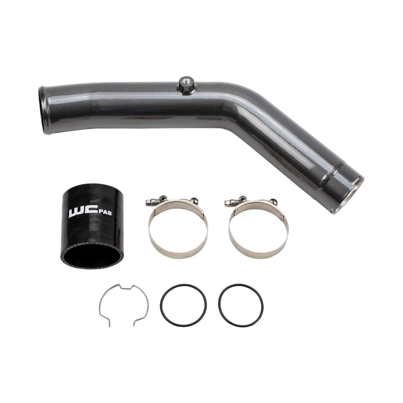 Wehrli WCF100308-GW 23-24 fits Ford 6.7L HO Power Stroke 3in Hot Side Intercooler Pipe - Gloss White
