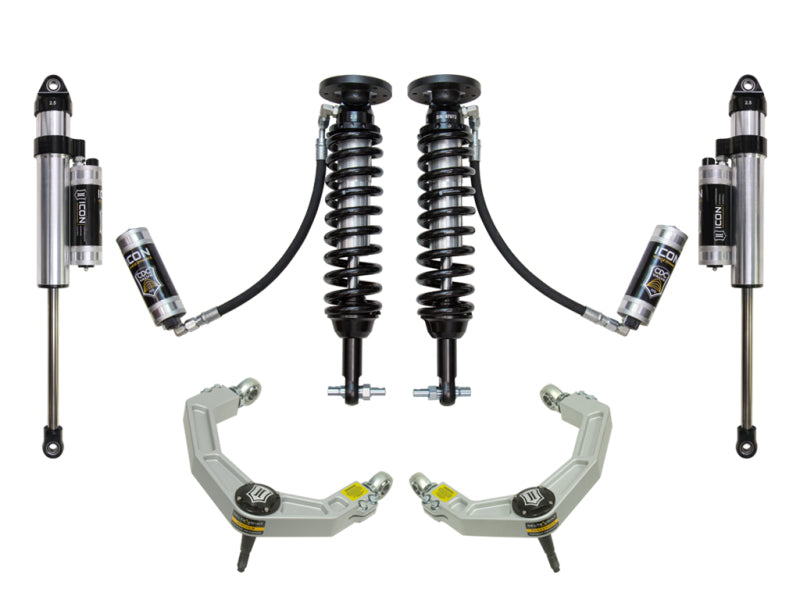 ICON K93075 2014 fits Ford F-150 2WD 1.75-2.63in Stage 5 Suspension System w/Billet Uca