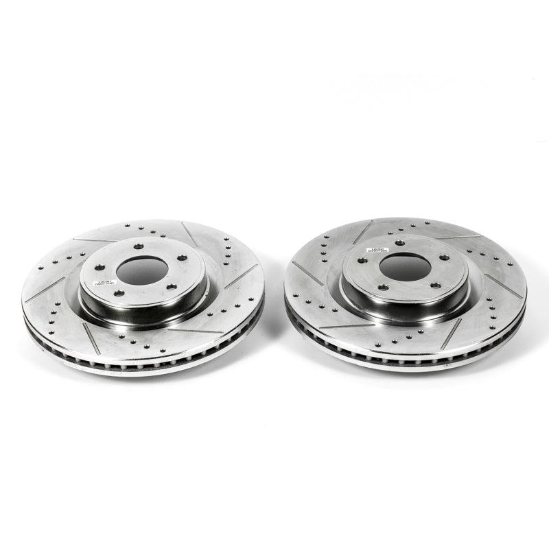PowerStop fits Infiniti JX35 Front Evolution Drilled & Slotted Rotors - Pair