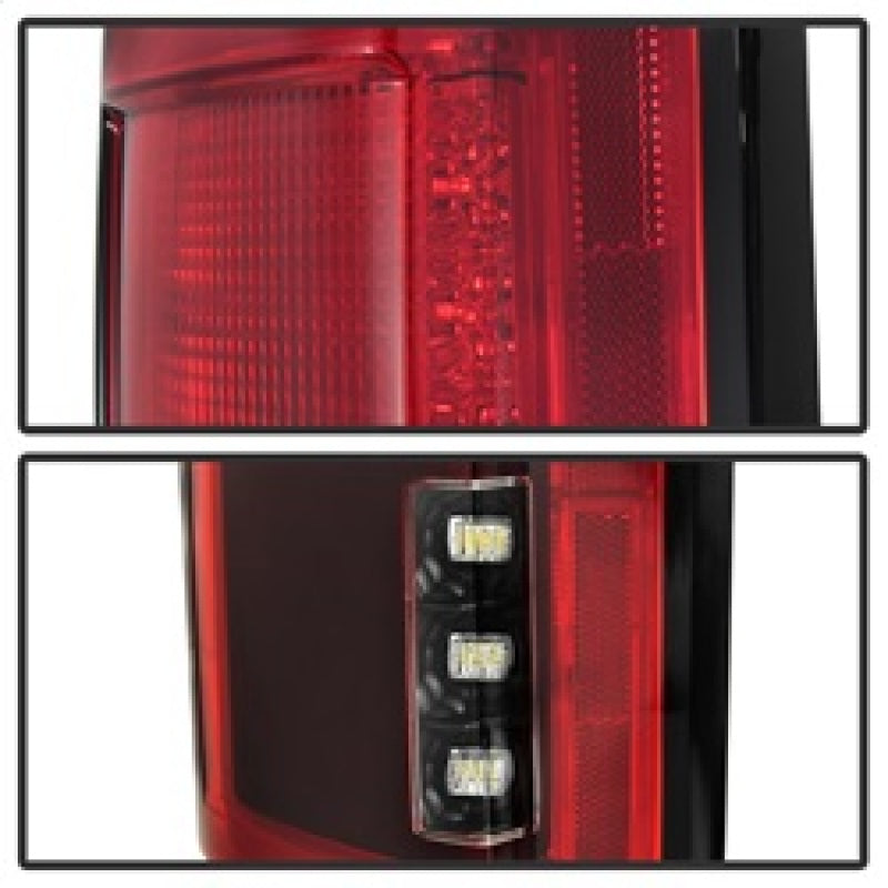 Spyder 5085320 fits Ford 15-18 F-150 LED Tail Lights (w/Blind Spot) - Red Clear