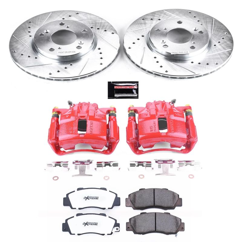 PowerStop KC1041 fits Honda Accord Front Z26 Street Warrior Brake Kit w/Calipers