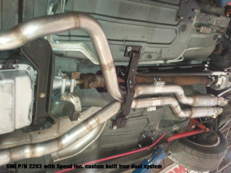 UMI Performance 2203AS-B 93-02 fits GM F-Body Tunnel Brace Mount Long Tube Heade
