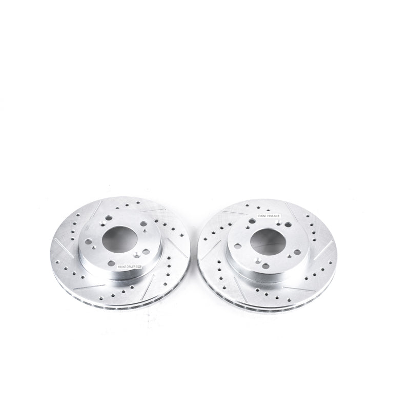 PowerStop fits Acura 02-06 RSX Front Evolution Drilled & Slotted Rotors - Pair