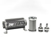 DeatschWerks 8-03-110-005K-38 Stainless Steel 3/8in 5 Micron Universal Inline Fuel Filter Housing Kit (110mm)