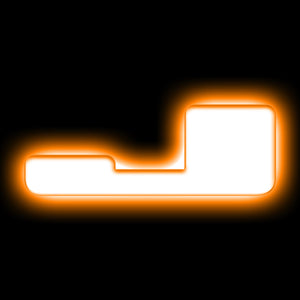 ORACLE Lighting 3140-J-005 Universal Illuminated LED Letter Badges - Matte Wht Surface Finish - J