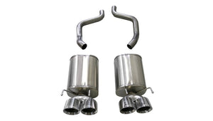 CORSA Performance 21011 Corsa 2009-2013 fits Chevrolet Corvette (C6) 6.2L Polished Sport Axle-Back Exhaust w/4.5in Tips
