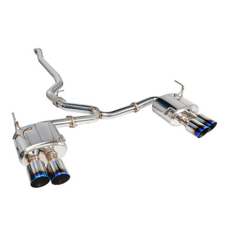 Remark RK-C4076S-01TC 2015+ fits Subaru WRX/STi 4in Quad Cat-Back Exhaust Titanium Stainless Resonated