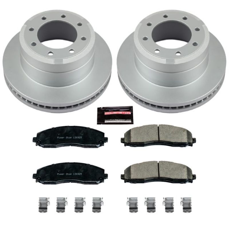 Power Stop CRK6407 13-22 fits Ford F-350 Super Duty Rear Z17 Coated Brake Kit