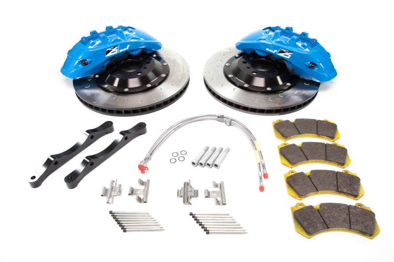 Alcon BKF7059ZG05 2009+ fits Nissan GT-R R35 412x36mm Rotor Sky Blue 6 Piston Caliper RC6 Front Axle Kit