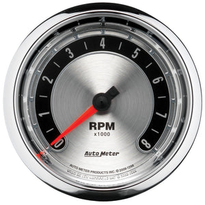 AutoMeter 1298 Autometer American Muscle 3-3/8in Tachometer In-Dash Gauge