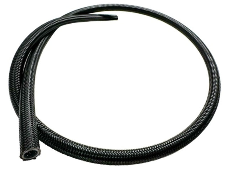 Fuelab 72700-12-3 Black Nylon Stainless Steel Braided PTFE Hose - 12AN - 3ft