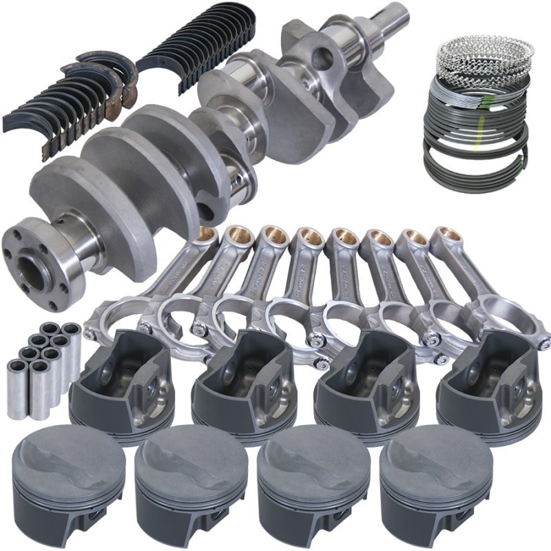Eagle 64002030 fits Ford 289/302 3.000in Crank 5.090in I-Beam Rods -5cc Flat Top 4.030in Pistons Rotating Assembly