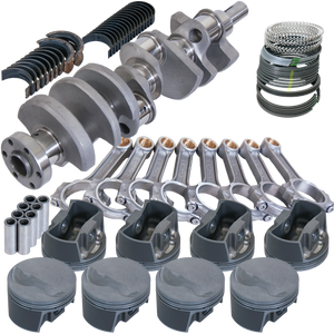Eagle 64002040 fits Ford 289/302 3.000in Crank 5.090in I-Beam Rods -5cc Flat Top 4.040in Pistons Rotating Assembly