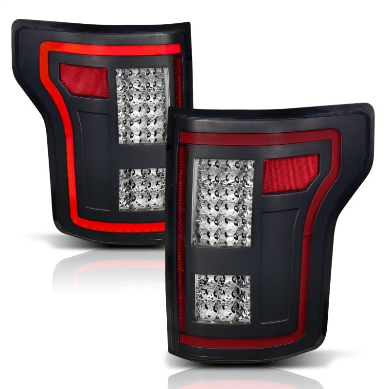 ANZO 311293 fits Ford 15-17 F-150 LED Taillights Black w/ Sequential