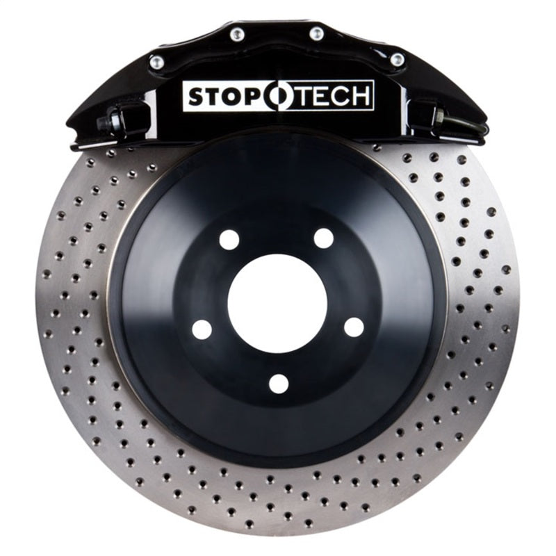 StopTech 82.874.6D00.52 fits Toyota 08-13 Land Cruiser Front BBK w/ Black ST-65 Calipers Drilled 380x35mm Rotor