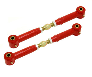 BMR TR003R 5th Gen fits Camaro Rear Adj. Toe Rods (Polyurethane) - Red