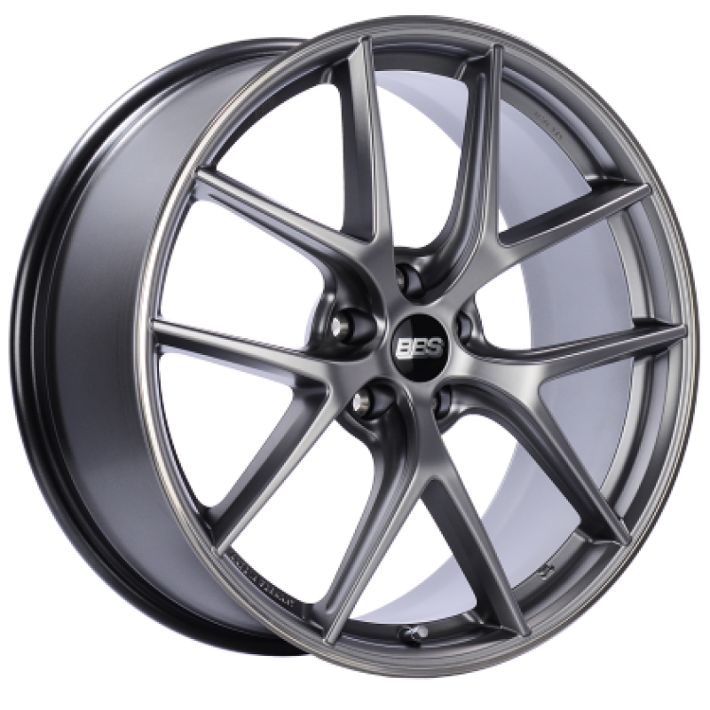 BBS CI2401PSPO CI-R 19x9.5 5x120 ET25 Platinum Silver Polished Rim Protector Wheel -82mm PFS/Clip Required