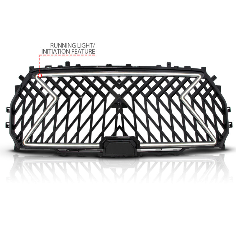 Anzo 22-24 Toyota Tundra Full LED Light Tube Front Grille w/ Initiation & Running Light