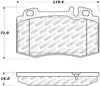 Stoptech 305.0847 Street Select Brake Pads w/Hardware - Front