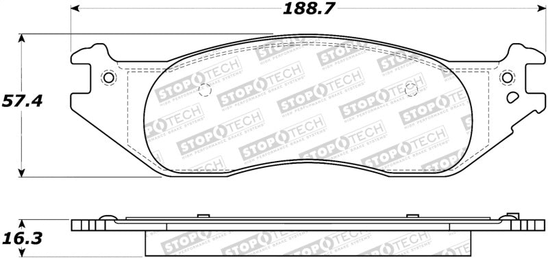 Stoptech 308.1045 Street Brake Pads