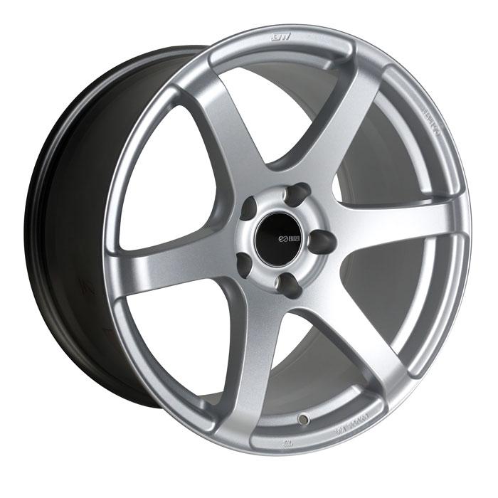 Enkei 485-880-6545SP T6S 18x8 45mm Offset 5x114.3 Bolt Pattern 72.6 Bore Matte Silver Wheel