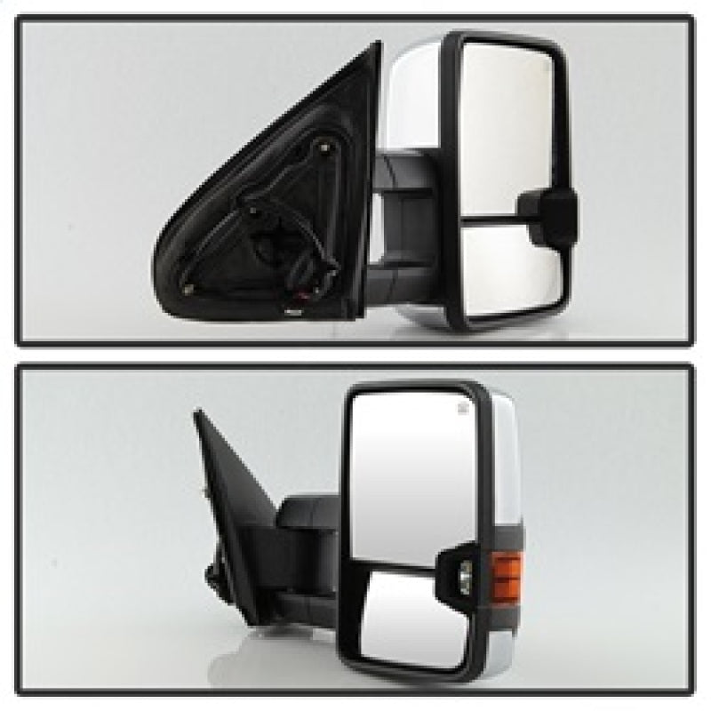 xTune 9936777 fits Chevy Silverado 14-16 Heated Amber LED Signal Mirror Chrome