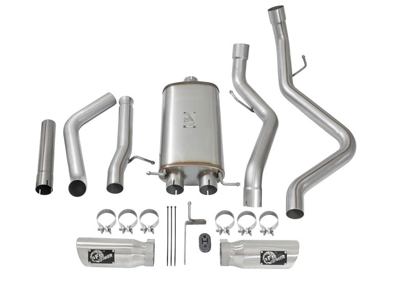 AFE 49-44071-P orce-Xp 3in CB SS Dual Exhaust w/Polished Tips 09-16 fits GM Sil