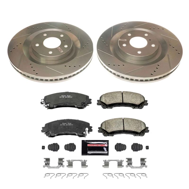 PowerStop K8415 2019 fits Infiniti QX50 Front Z23 Evolution Sport Brake Kit