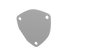 QTP 10350C 3.5in Bolt-On QTEC 3 Bolt Cover Plate